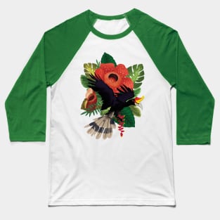 Rhinoceros Hornbill Baseball T-Shirt